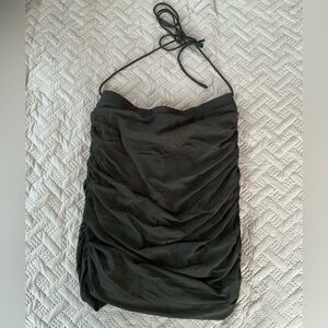 Princess Polly Black Scrunch Halter Top